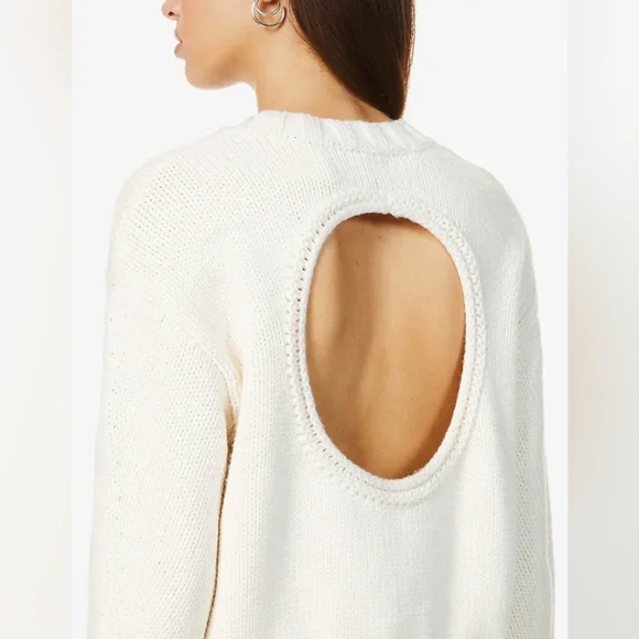 NWT REISS | Cady Open Back Sweater - Picture 6 of 10